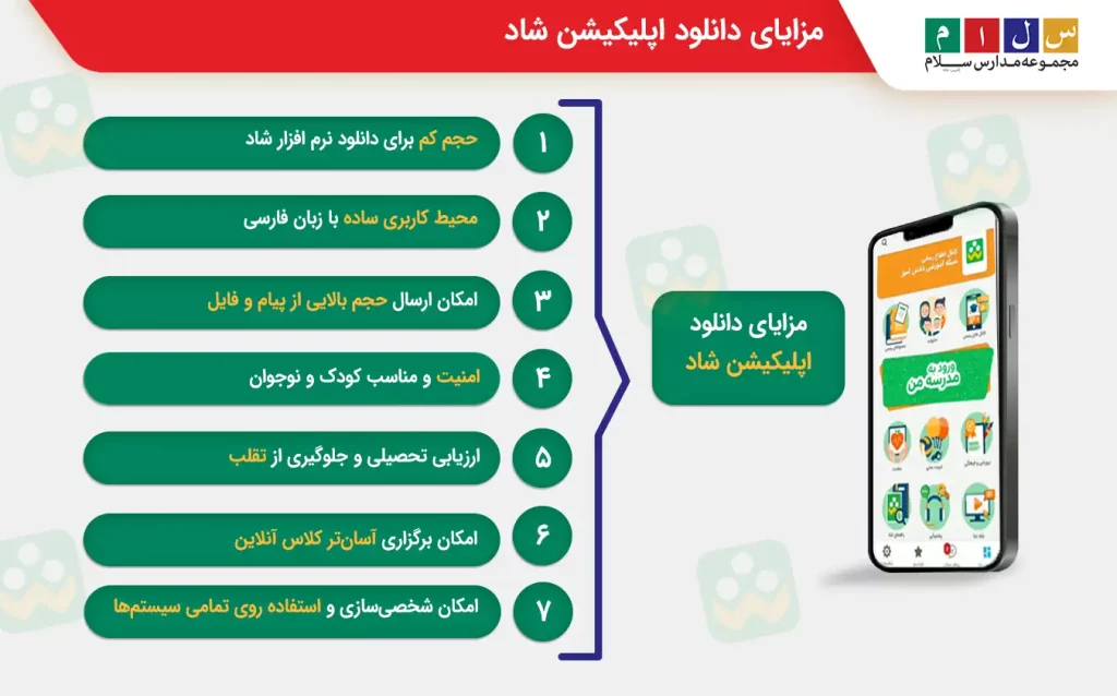 مزایای دانلود اپلیکیشن شاد