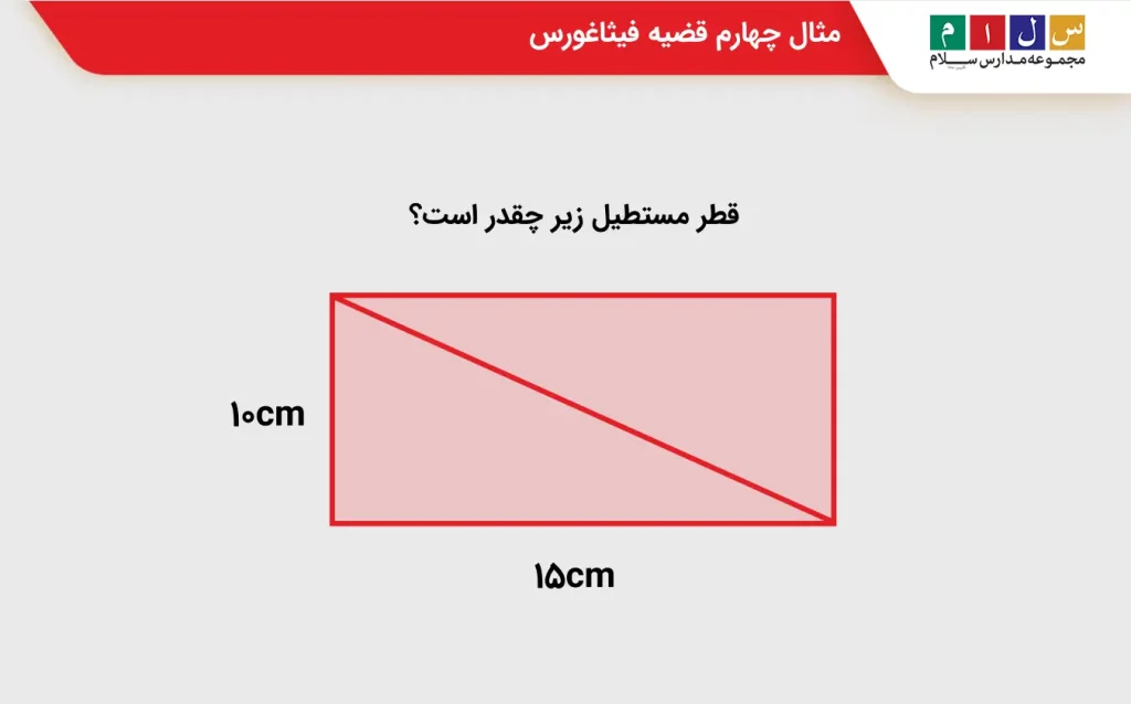 مثال 4 قضیه فیاغورس