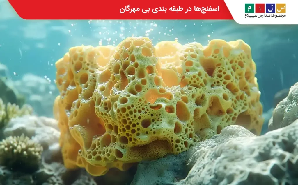 اسفنجها در طبقه بندی بی مهرگان