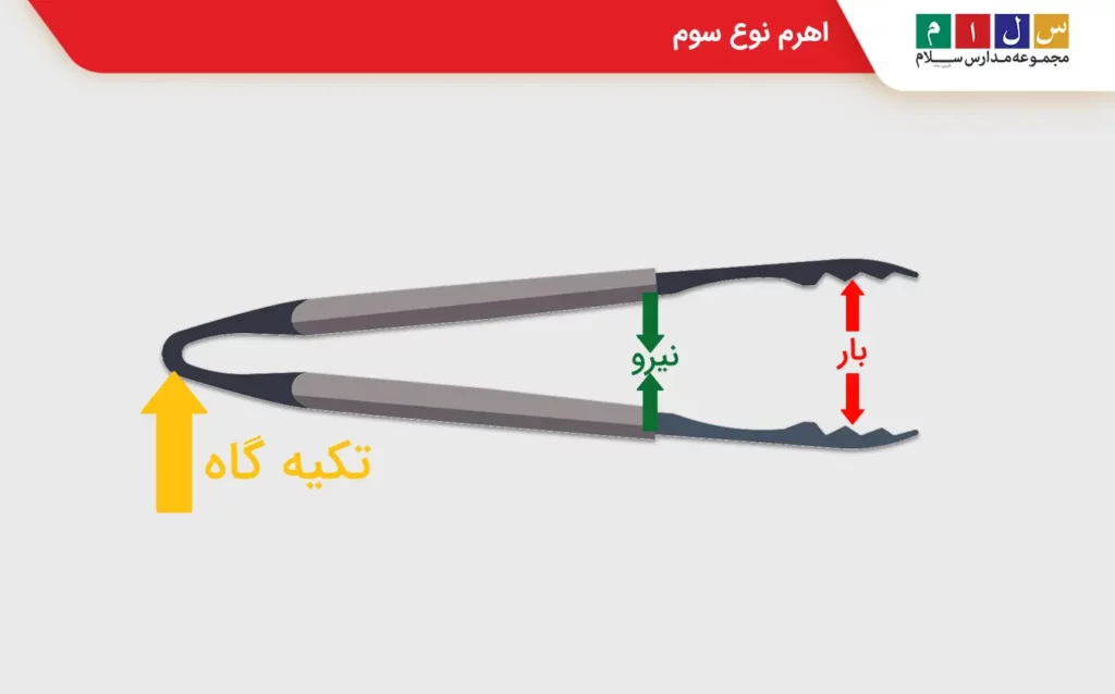 اهرم نوع سوم با مثال