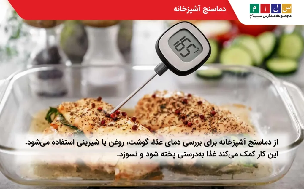دماسنج آشپزخانه در انواع دماسنج