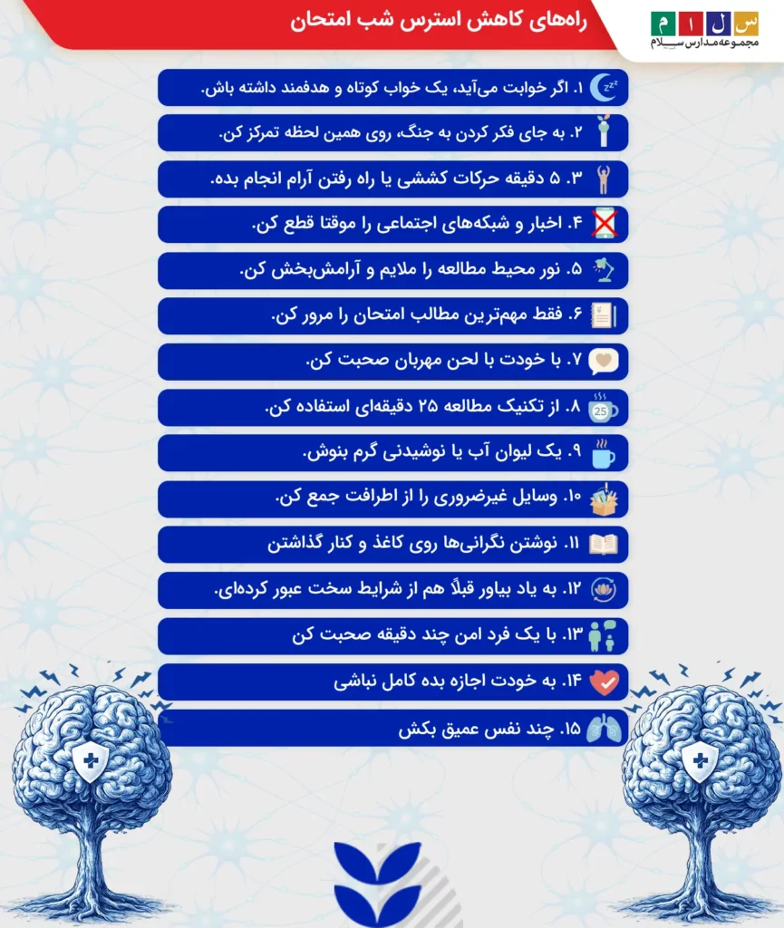 راههای کاهش استرس دانشآموزان در امتحان