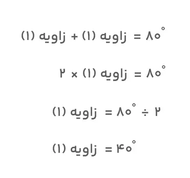 دو زاویه متقابل به راس