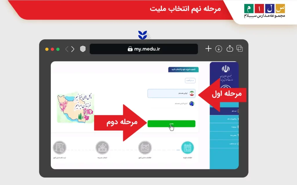 مرحله نهم انتخاب ملیت