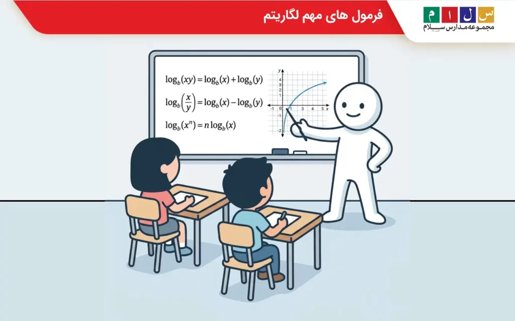 فرمول های مهم لگاریتم