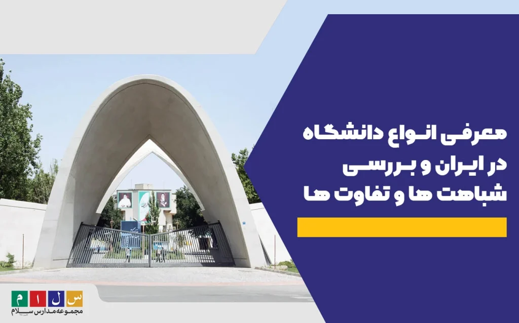 انواع دانشگاه ها در ایران