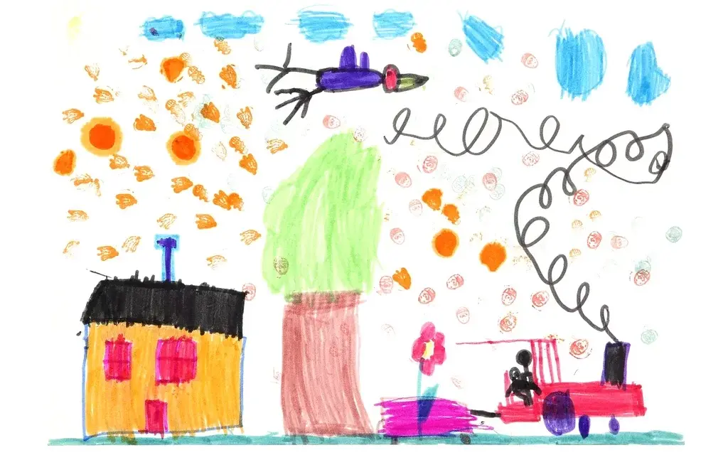 روانشناسی نقاشی کودک ۶ ساله