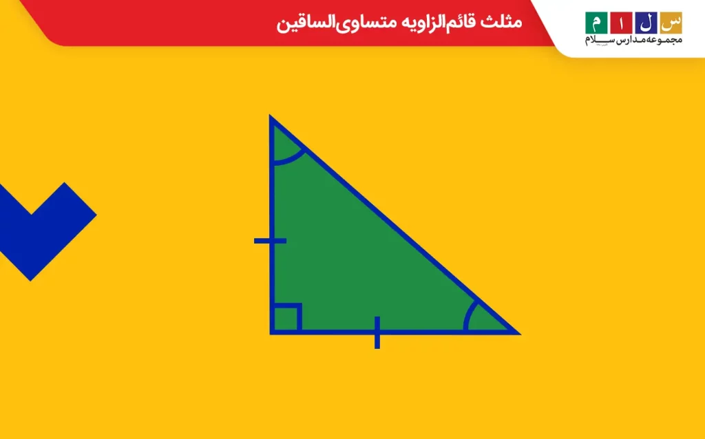  آشنایی با مثلث قائم‌الزاویه متساوی‌الساقین