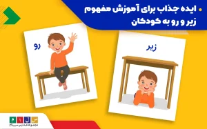 چگونه مفهوم زیر و رو را به کودکان آموزش دهیم؟