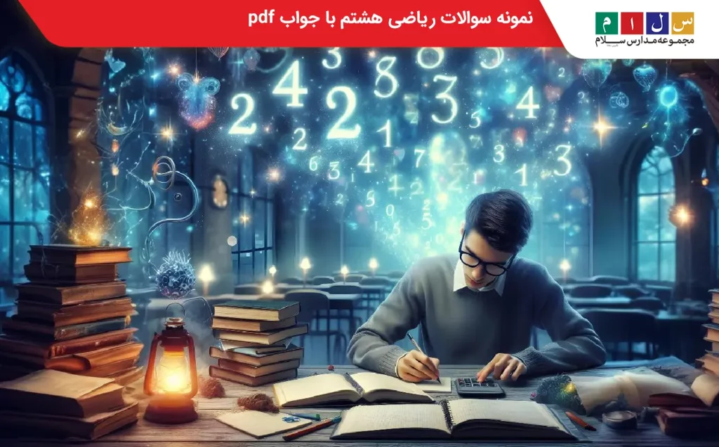 بهترین نمونه سوال ریاضی هشتم کل کتاب با جواب pdf