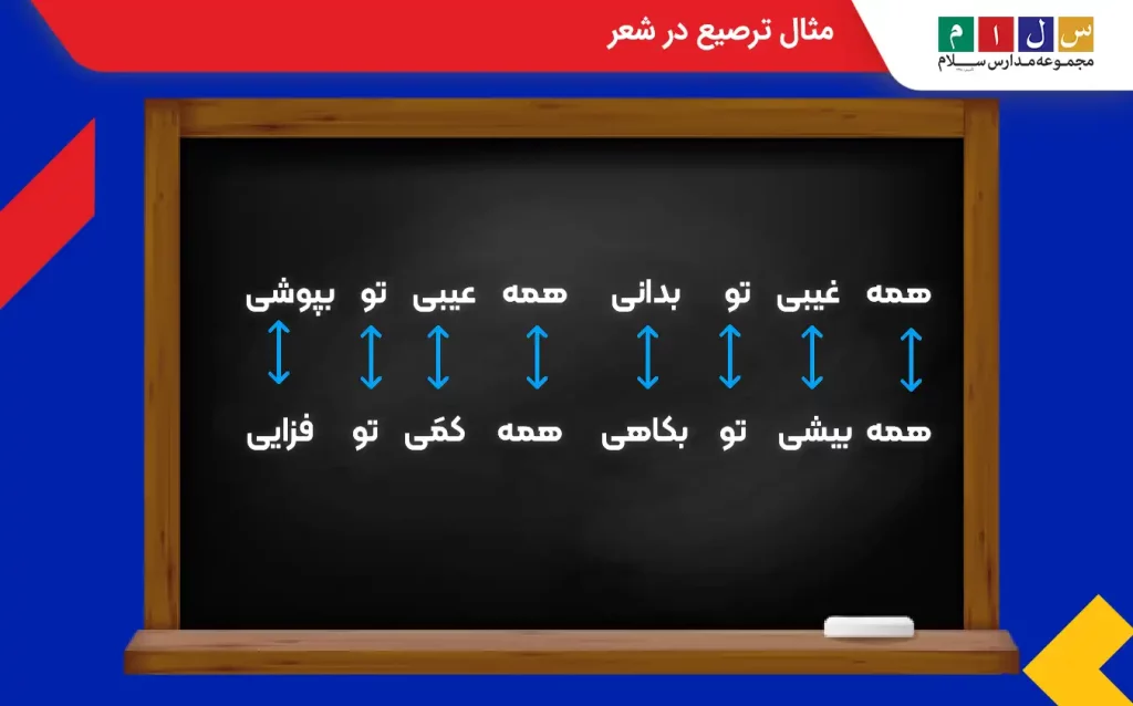 مثال برای ترصیع