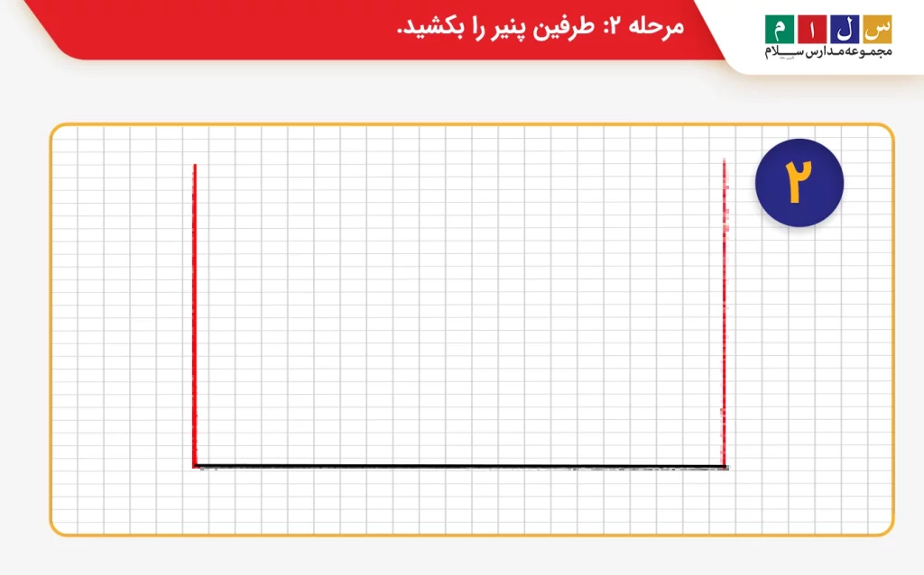  مرحله2 نقاشی پنیر موش دو سمت دیگر پنیر، را نقاشی کنید.
