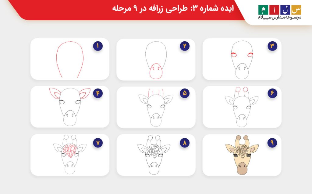 نقاشی زرافه 3