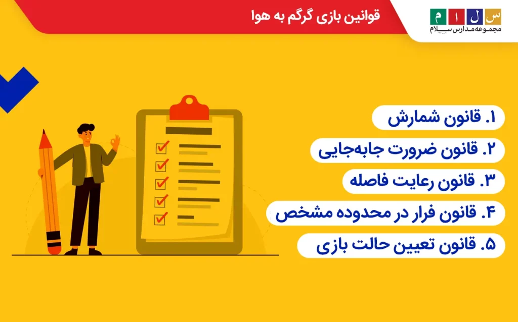 قوانین بازی بالابلندی یا گرگم به هوا