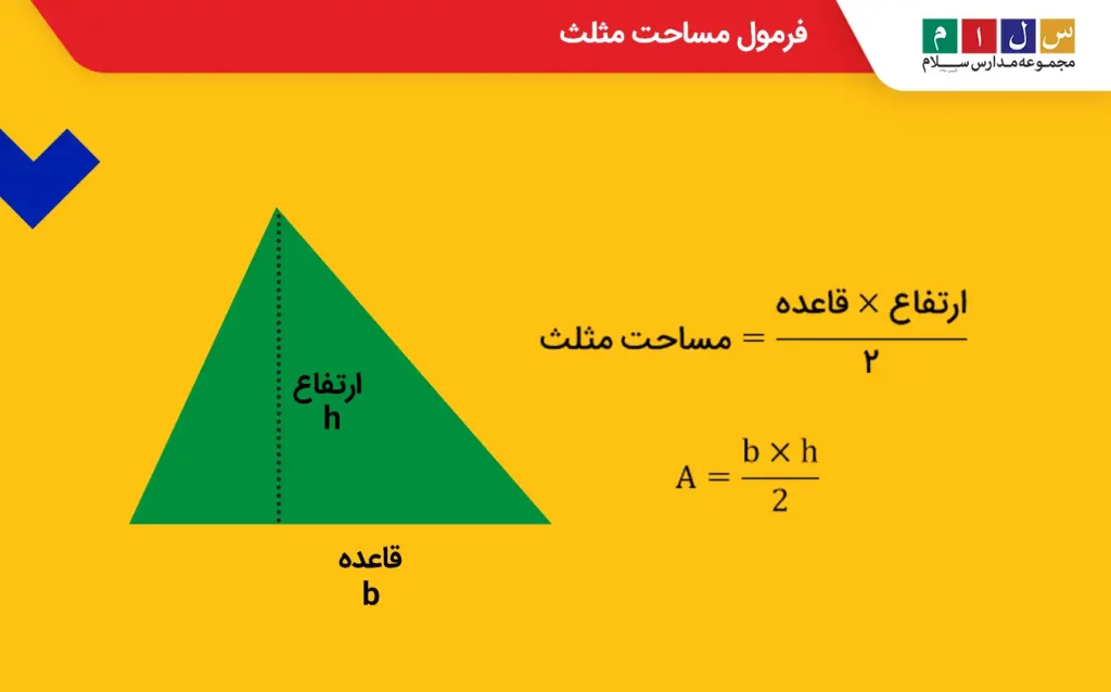 فرمول مساحت مثلث
