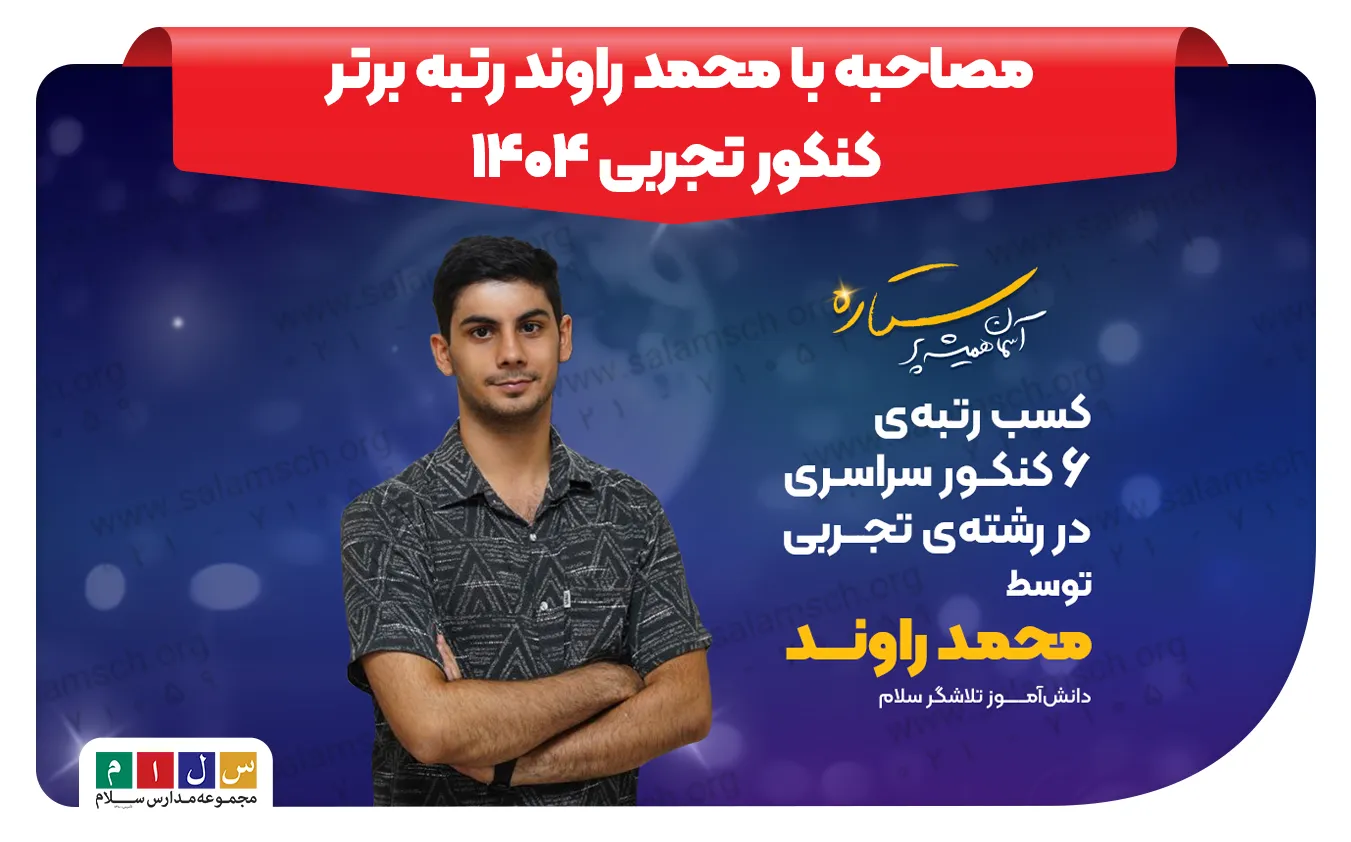 رتبه برتر کنکور ۱۴۰۴