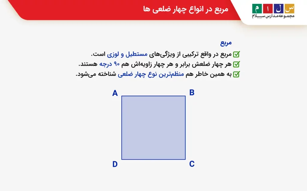 عکس چهار ضلعی منتظم مربع
