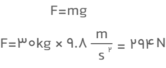 تمرین نیروی گرانش