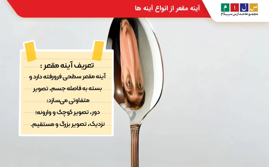  آینه مقعر یا آینه کاو
