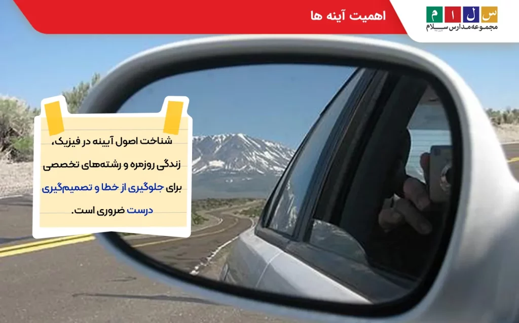 اهمیت انواع آینه ها 