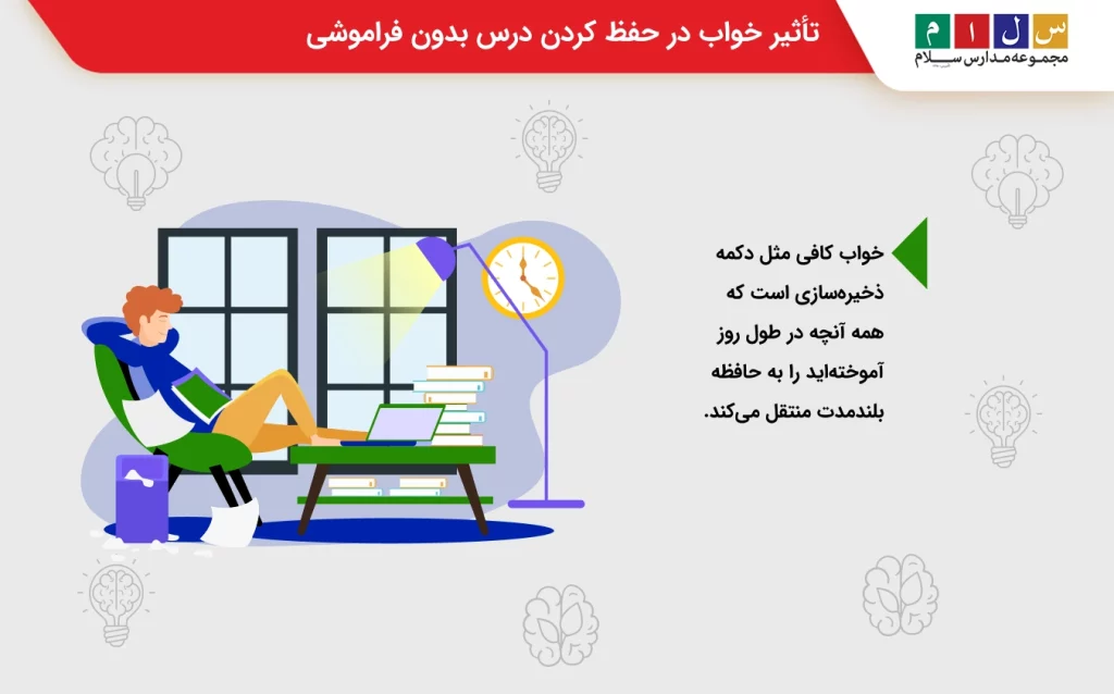  تأثیر خواب در حفظ کردن درس بدون فرموشی
