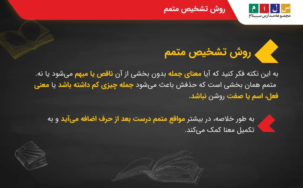 روش تشخیص متمم چیست؟
