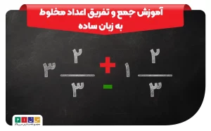 جمع و تفریق اعداد مخلوط