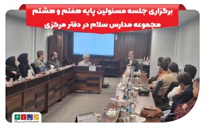 برگزاری جلسه مسئولین پایه هفتم و هشتم مجموعه مدارس سلام در دفتر مرکزی