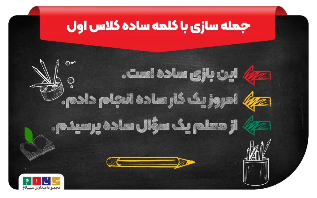 جمله سازی با کلمه ساده