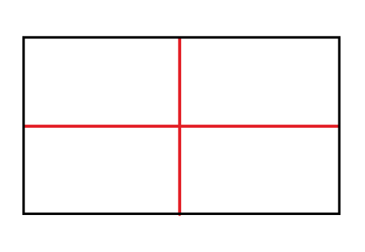 آموزش مرحله به مرحله رسم بیضی با مستطیل