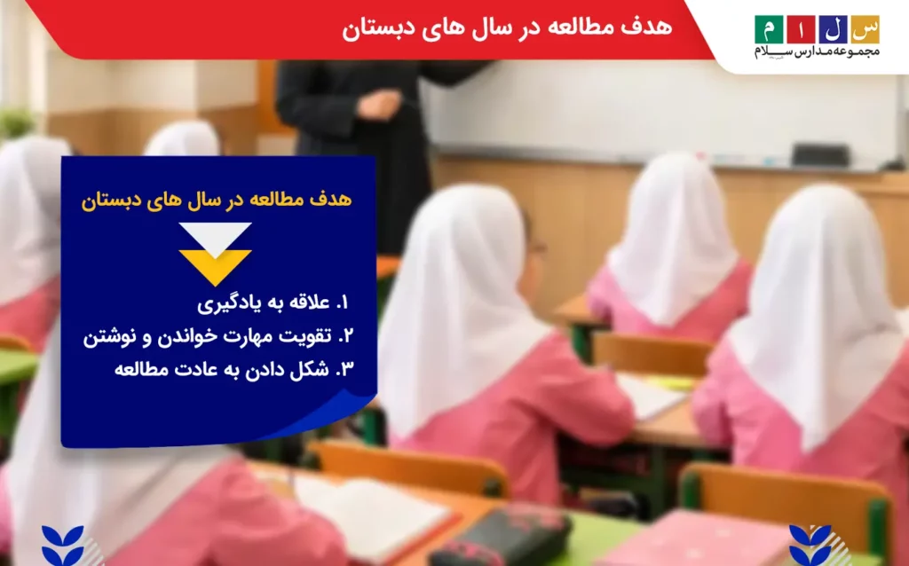 هدف مطالعه در سال های دبستان