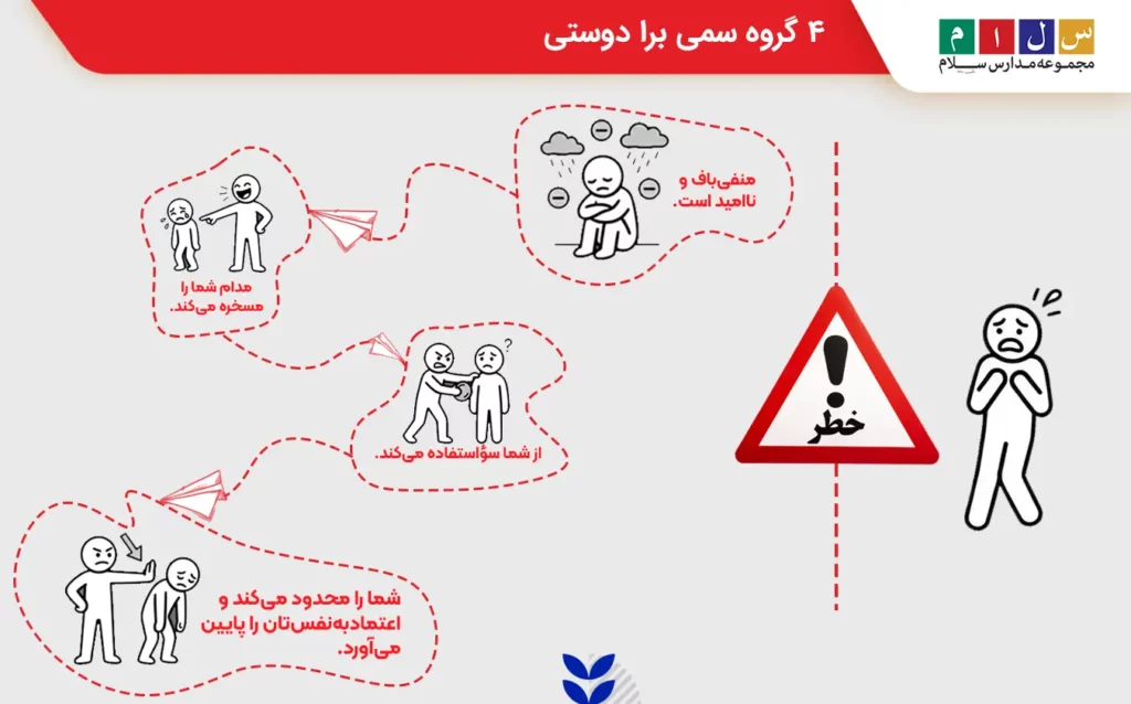 4 گروه سمی برا دوستی