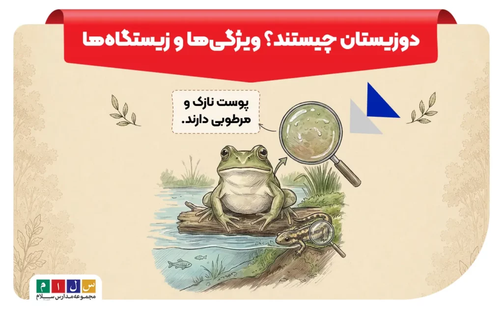 دوزیستان چیست؟ آشنایی کامل با انواع، ویژگی‌ها و محل زندگی