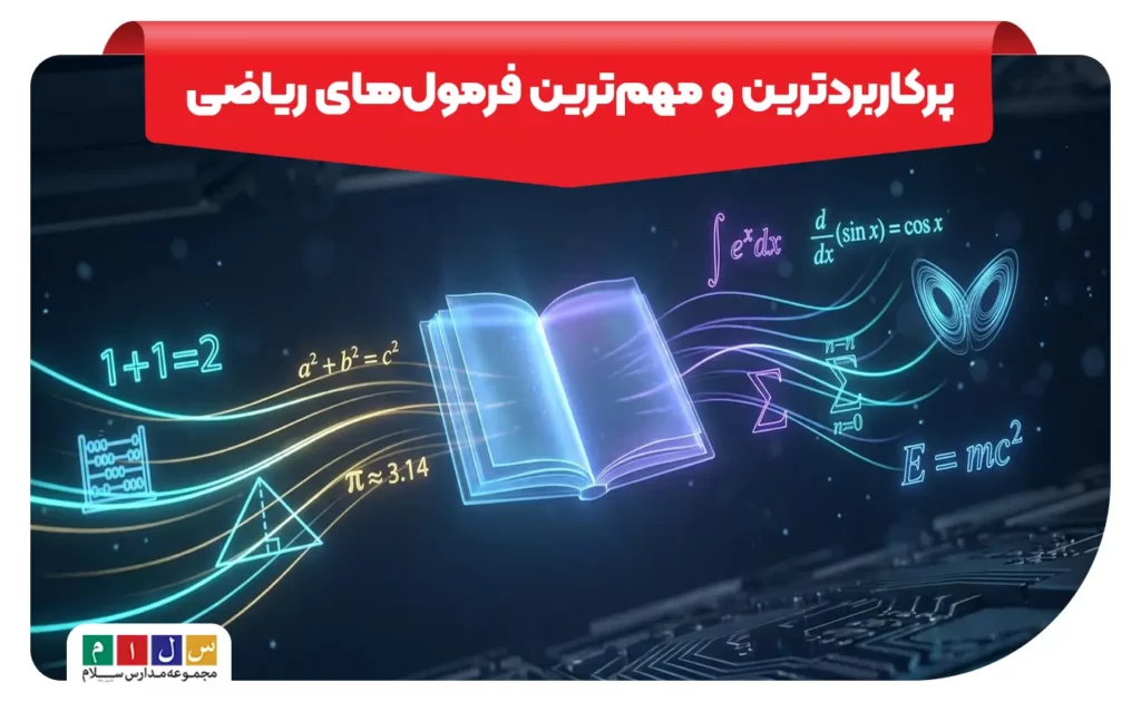 مهمترین و پرکاربرد ترین فرمول های ریاضی