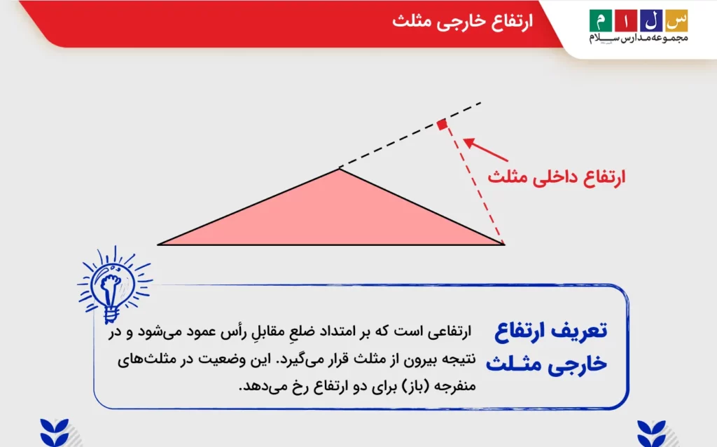ارتفاع خارجی مثلث