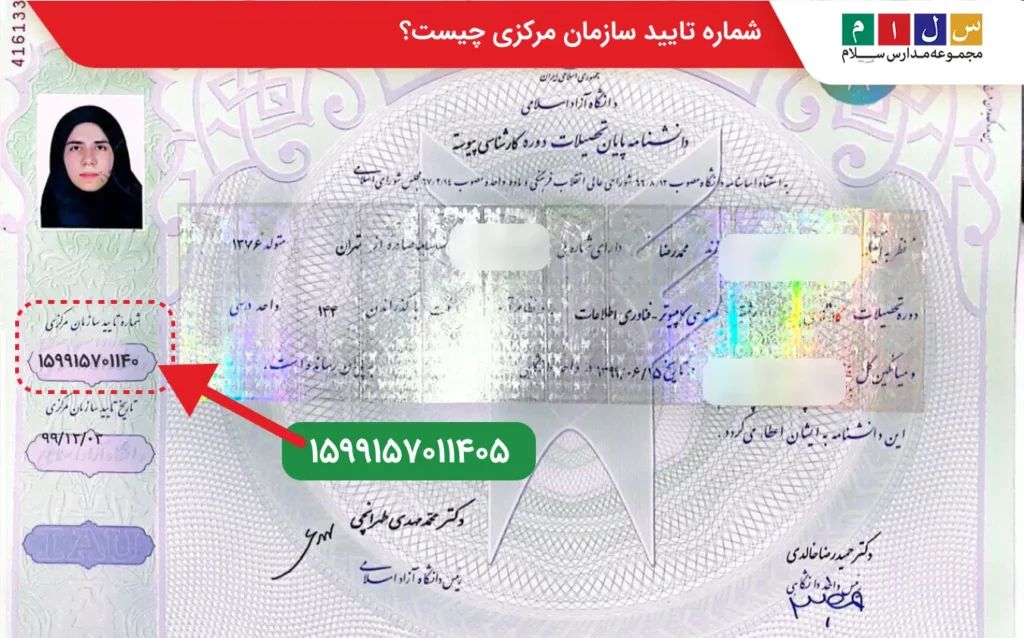 شماره تایید سازمان مرکزی چیست؟
