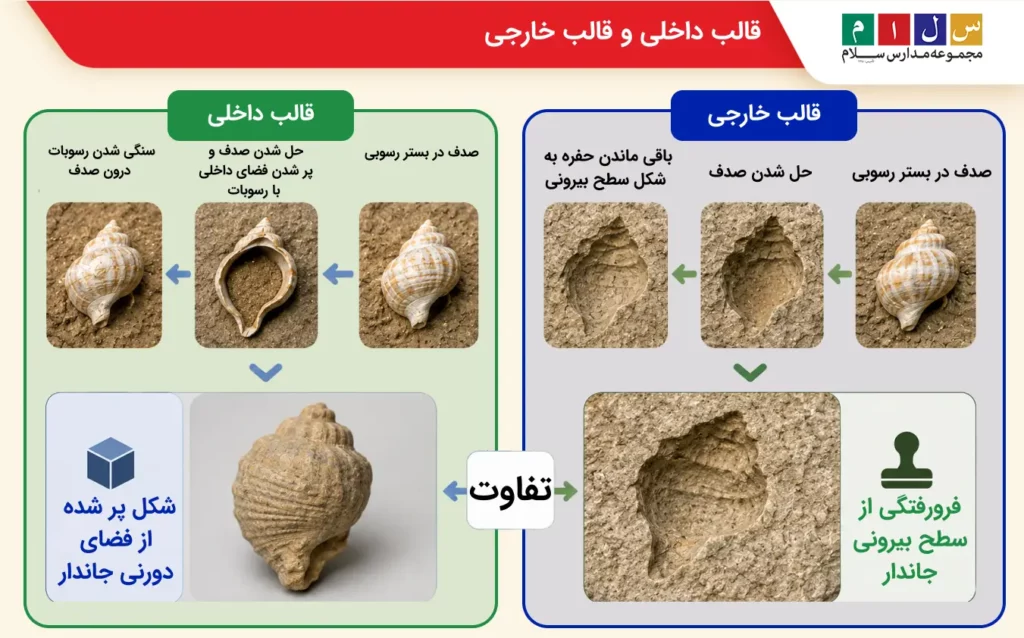 قالب داخلی و قالب خارجی