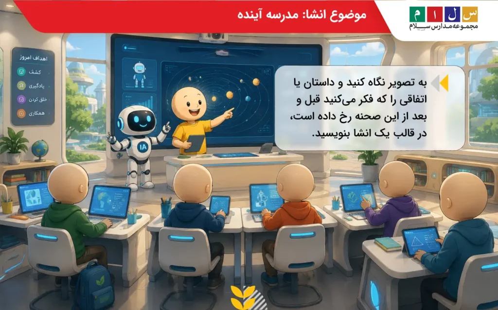 موضوع انشا مدرسه آینده