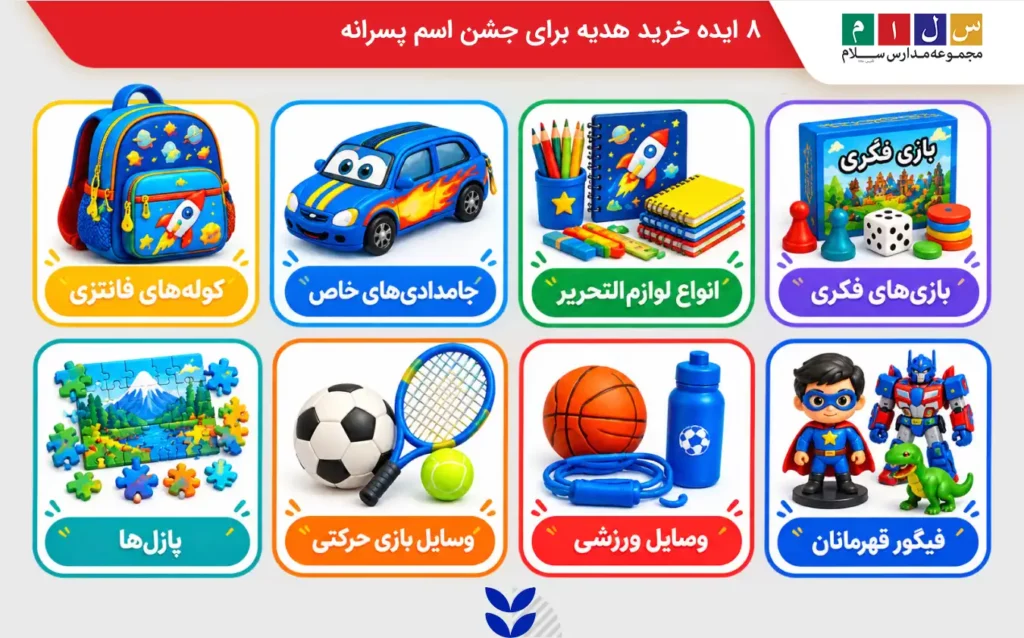 ۸ ایده خرید هدیه برای جشن اسم پسرانه